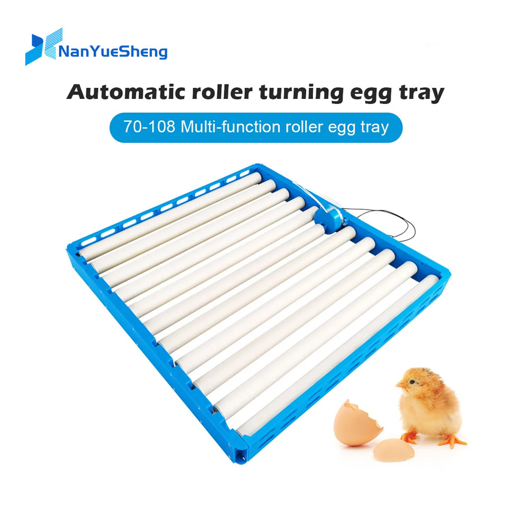 Quail Egg Incubator - Automatischer 360-Grad-Dreh-Eiwender, Rollenfach, 70 Eier, Brutkasten,
