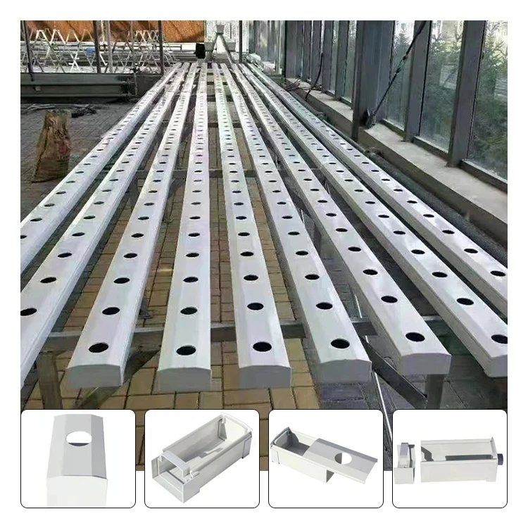 Hydroponic Nft Channel - Nft Hydroponics PVC-Kanalbewässerung und Salat Hydrokultur-Systeme