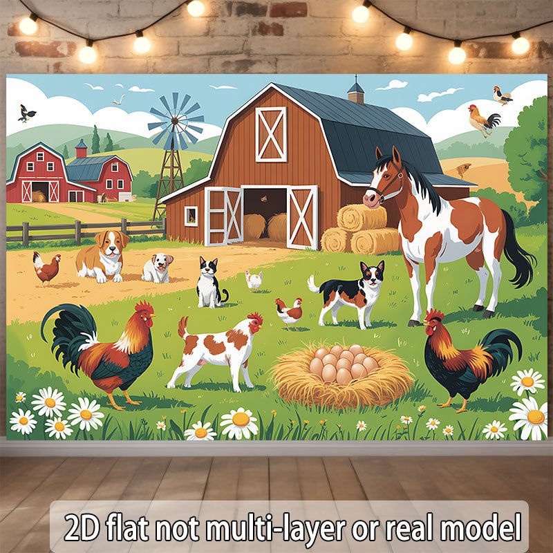 2D-Flachdesign, einteiliges Ba – Agriculture Farming School Bewertung und Preis