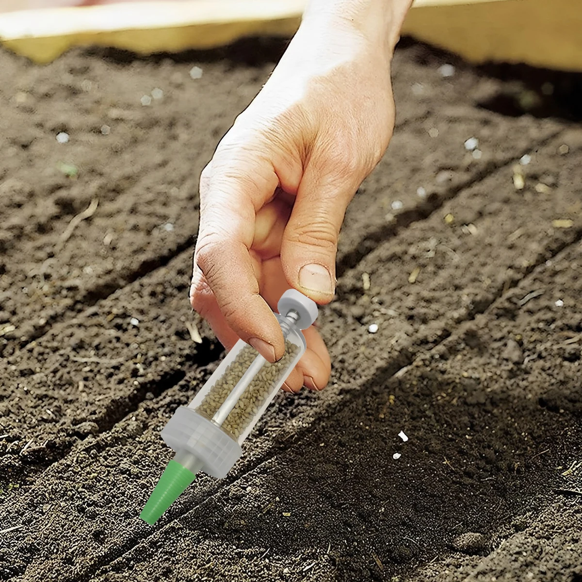 Mini Aussaat Samenspender Manu – Manual Seeder Hand Bewertung und Preis