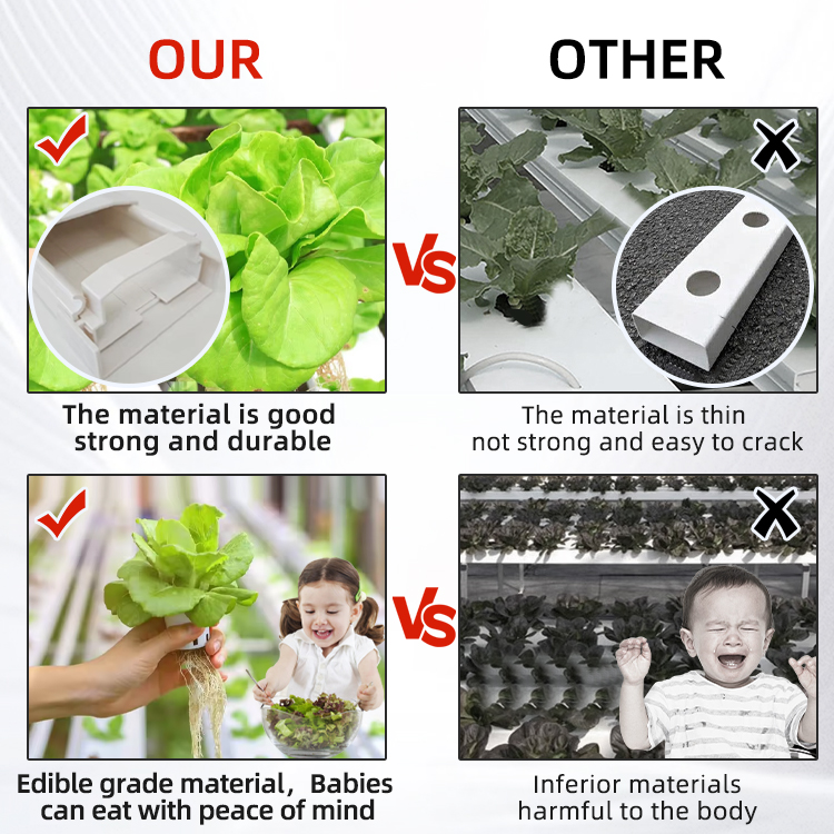 Nft Hydroponics PVC-Kanalbewäs – Hydroponic Nft Channel Bewertung und Preis