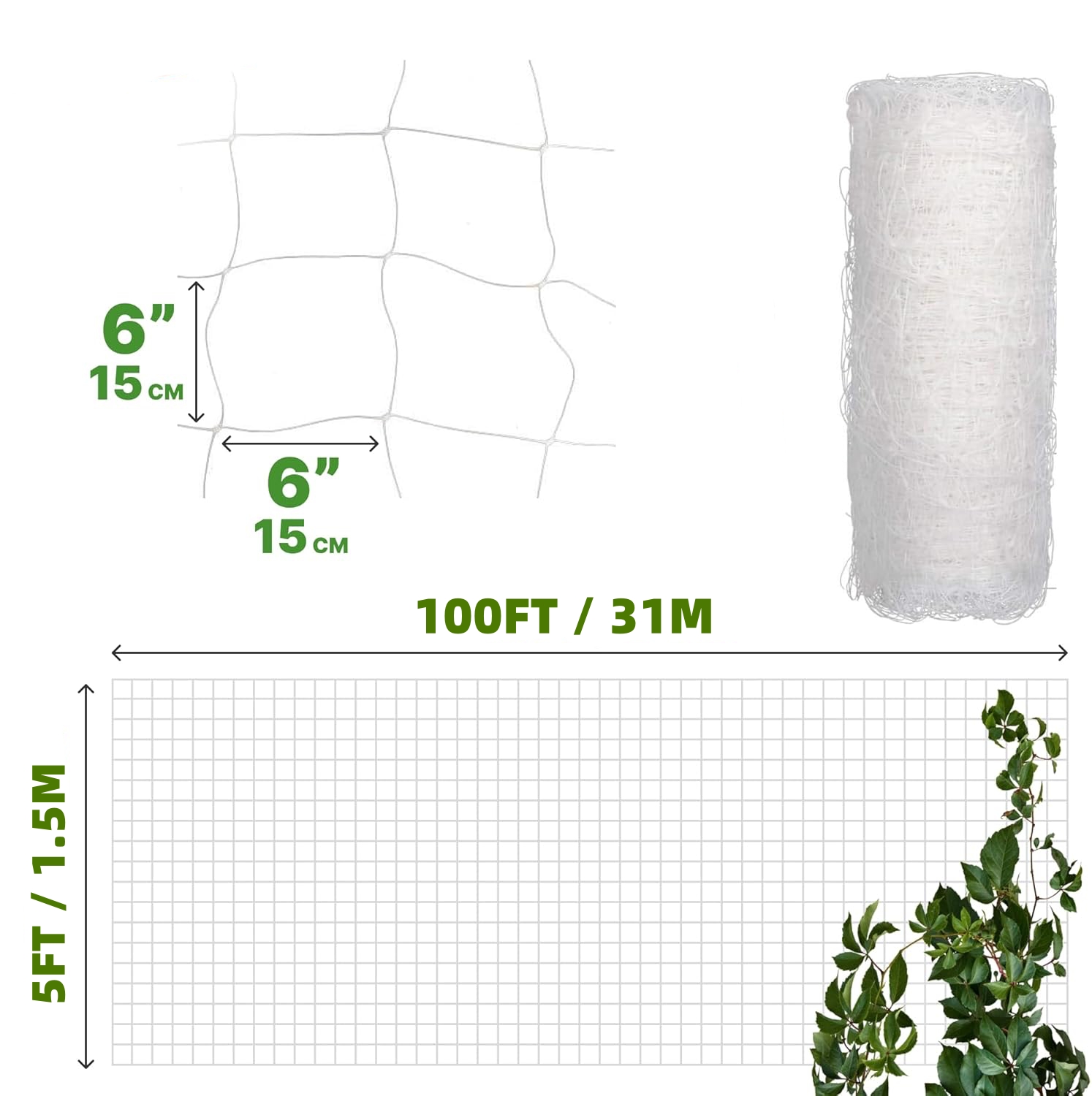 Kunststoff-Spaliernetz, 4 x 10 – Hydroponic Nft Channel Bewertung und Preis
